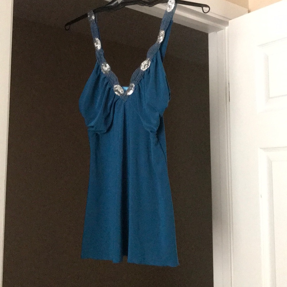 Blue/Teal Cami Blouse